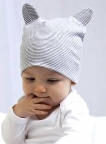 Czapeczka niemowlęca z bawełny organicznej