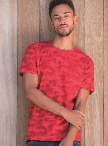 Efektowna koszulka t-shirt ubarwiona wzorem Camo-Moro